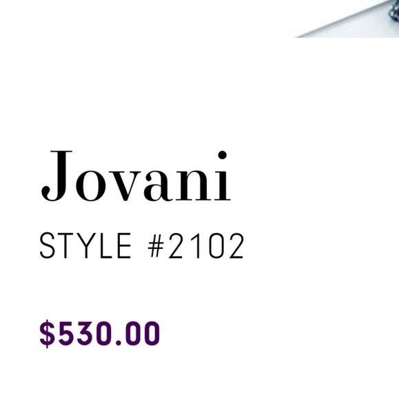 JOVANI New Black Sequined Formal Evening Dress Gown Size 4 - Picture 4 of 14